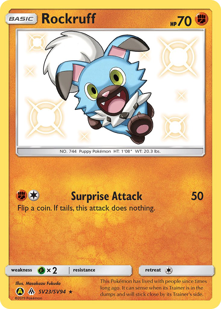 Rockruff (SV23/SV94) [Sun & Moon: Hidden Fates - Shiny Vault] | Black Swamp Games
