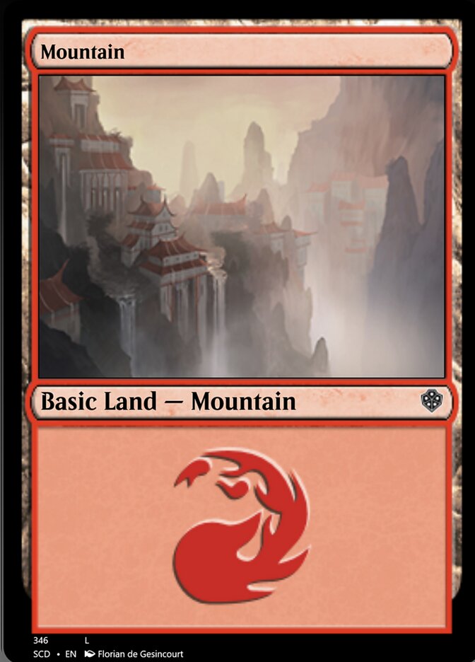 Mountain (346) [Starter Commander Decks] | Black Swamp Games