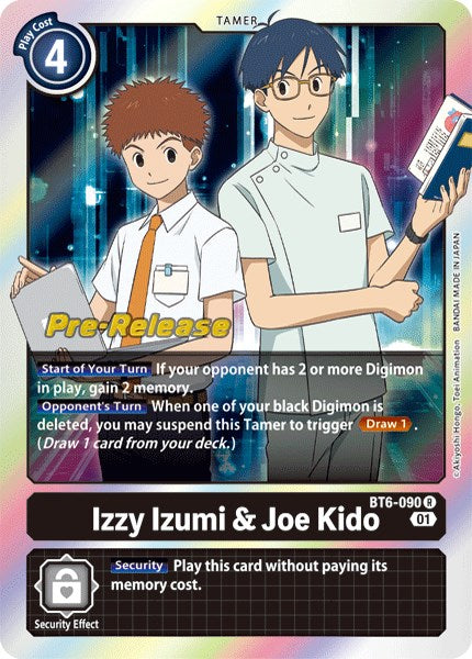 Izzy Izumi & Joe Kido [BT6-090] [Double Diamond Pre-Release Cards] | Black Swamp Games