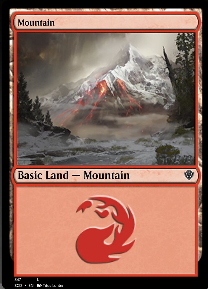 Mountain (347) [Starter Commander Decks] | Black Swamp Games