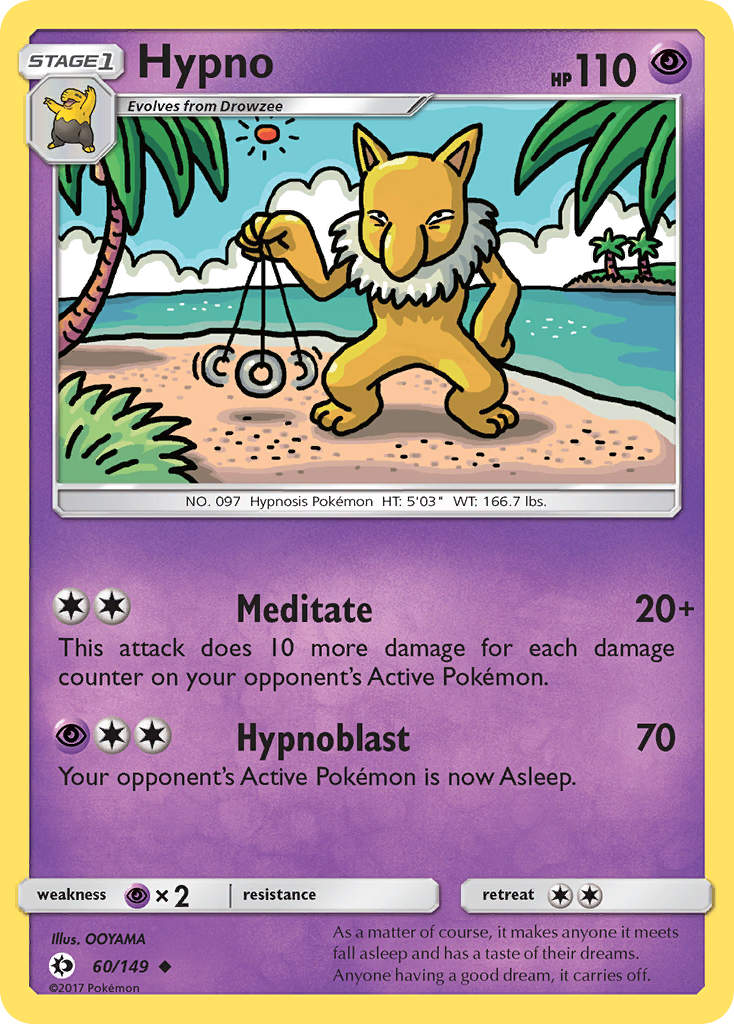 Hypno (60/149) [Sun & Moon: Base Set] | Black Swamp Games