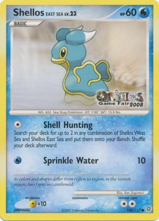 Shellos East Sea (106/132) (Origins Game Fair 2008) [Nintendo: Black Star Promos] | Black Swamp Games