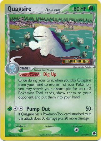 Quagsire (21/101) (Delta Species) (Stamped) [EX: Dragon Frontiers] | Black Swamp Games