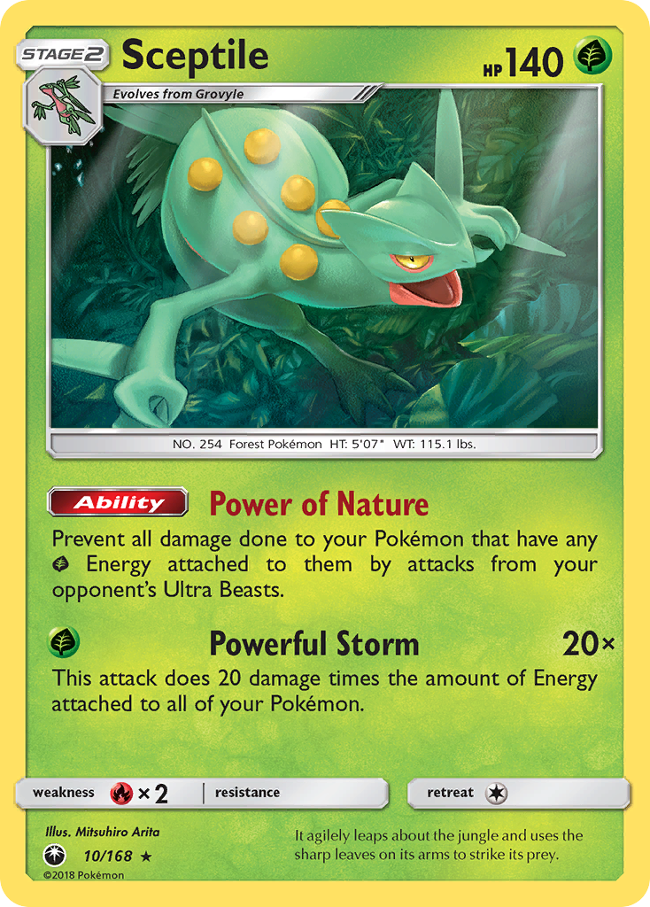 Sceptile (10/168) [Sun & Moon: Celestial Storm] | Black Swamp Games