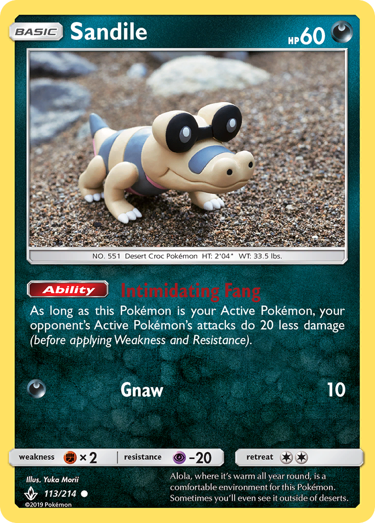 Sandile (113/214) [Sun & Moon: Unbroken Bonds] | Black Swamp Games