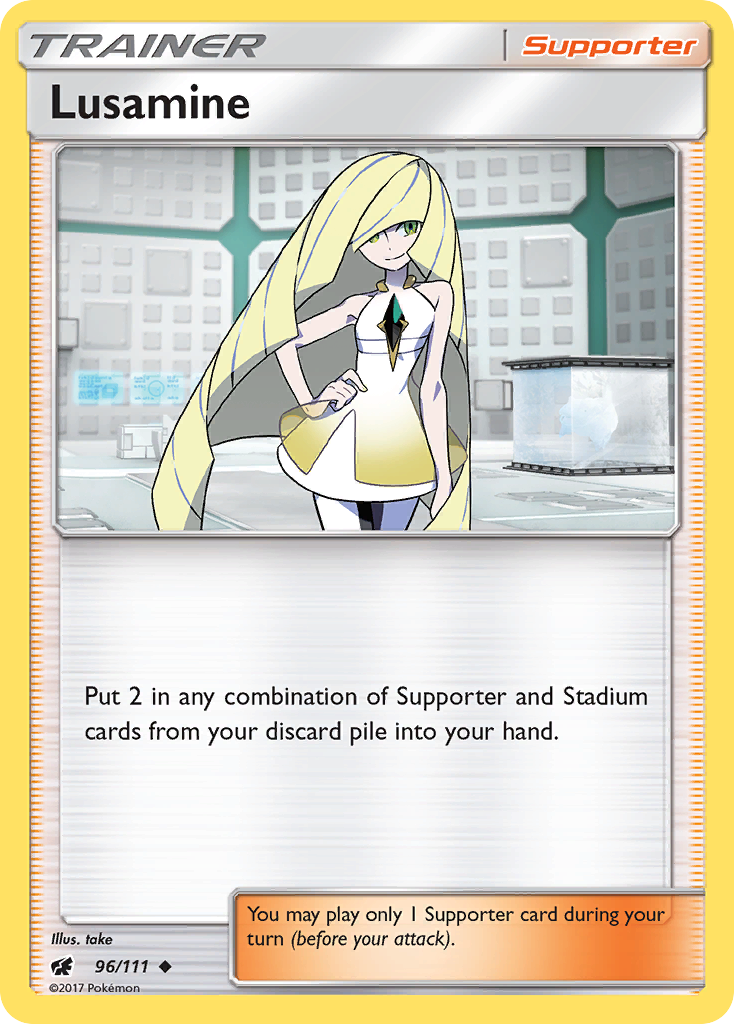 Lusamine (96/111) [Sun & Moon: Crimson Invasion] | Black Swamp Games