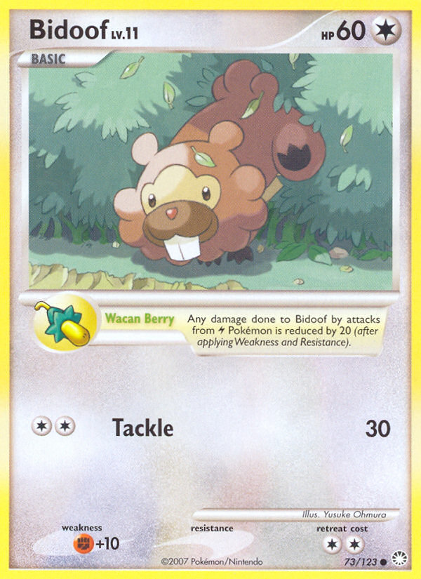 Bidoof (73/123) [Diamond & Pearl: Mysterious Treasures] | Black Swamp Games