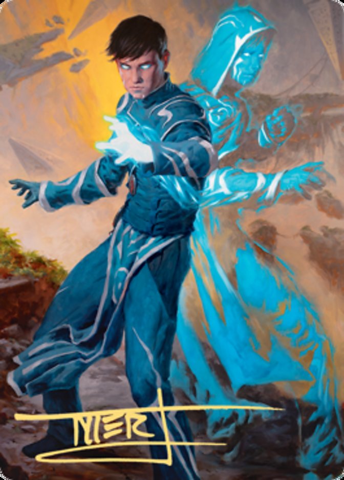 Jace, Mirror Mage 1 Art Card (Gold-Stamped Signature) [Zendikar Rising Art Series] | Black Swamp Games