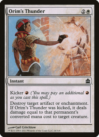 Orim's Thunder [Commander 2011] | Black Swamp Games