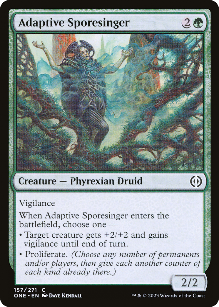 Adaptive Sporesinger [Phyrexia: All Will Be One] | Black Swamp Games