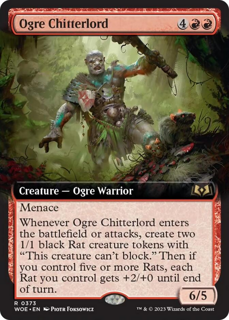 Ogre Chitterlord (Extended Art) [Wilds of Eldraine] | Black Swamp Games