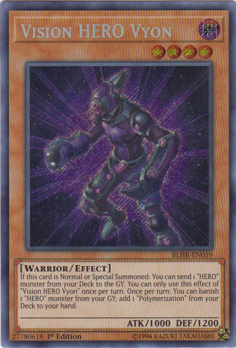 Vision Hero Vyon [BLHR-EN059] Secret Rare | Black Swamp Games