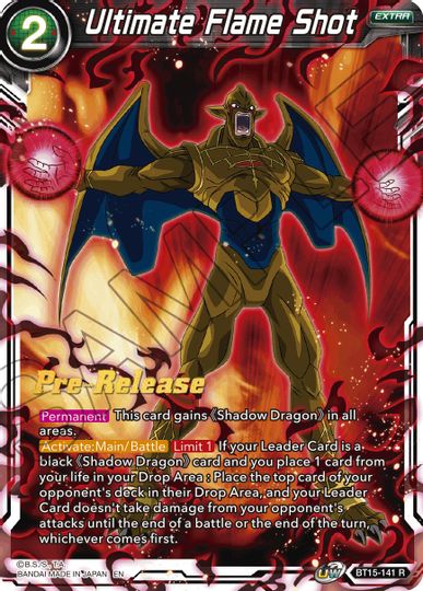 Ultimate Flame Shot (BT15-141) [Saiyan Showdown Prerelease Promos] | Black Swamp Games