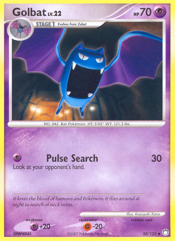 Golbat (50/123) [Diamond & Pearl: Mysterious Treasures] | Black Swamp Games