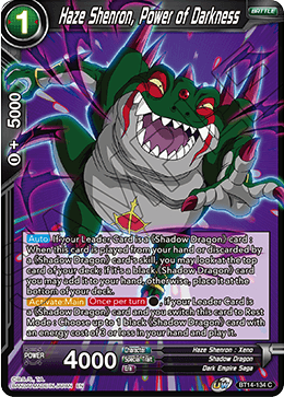 Haze Shenron, Power of Darkness (BT14-134) [Cross Spirits] | Black Swamp Games