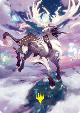 Hinata, Dawn-Crowned Art Card (Gold-Stamped Signature) [Kamigawa: Neon Dynasty Art Series] | Black Swamp Games