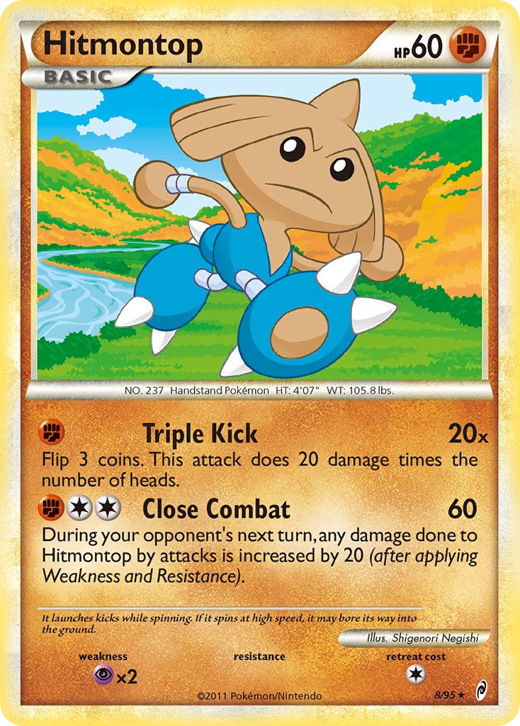 Hitmontop (8/95) (Theme Deck Exclusive) [HeartGold & SoulSilver: Call of Legends] | Black Swamp Games