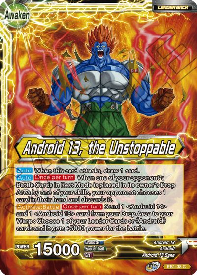 Android 13, Android 14, & Android 15 // Android 13, the Unstoppable (EB1-38) [Battle Evolution Booster] | Black Swamp Games