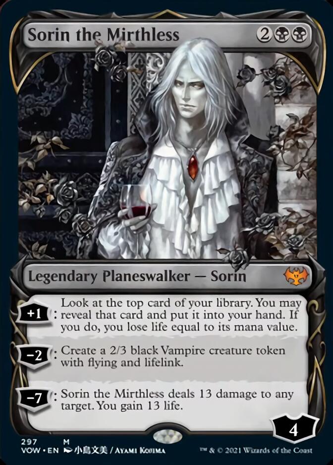 Sorin the Mirthless (Showcase Fang Frame) [Innistrad: Crimson Vow] | Black Swamp Games