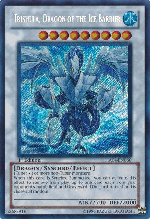 Trishula, Dragon of the Ice Barrier [HA04-EN060] Secret Rare | Black Swamp Games