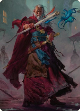 Elminster Art Card (64) [Commander Legends: Battle for Baldur's Gate Art Series] | Black Swamp Games