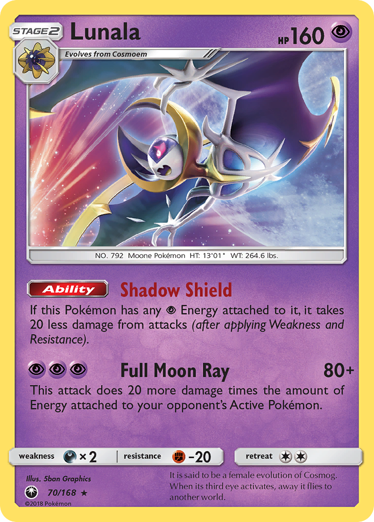 Lunala (70/168) [Sun & Moon: Celestial Storm] | Black Swamp Games