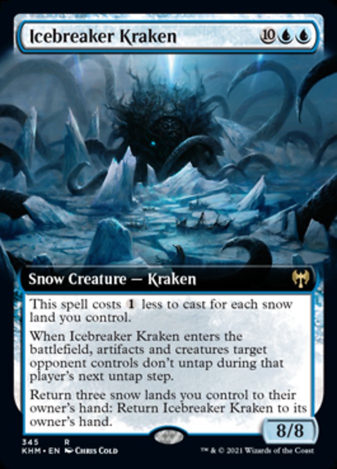 Icebreaker Kraken (Extended Art) [Kaldheim] | Black Swamp Games