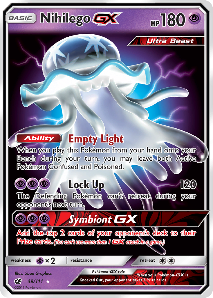 Nihilego GX (49/111) [Sun & Moon: Crimson Invasion] | Black Swamp Games