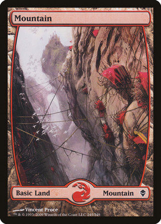 Mountain (245) - Full Art [Zendikar] | Black Swamp Games