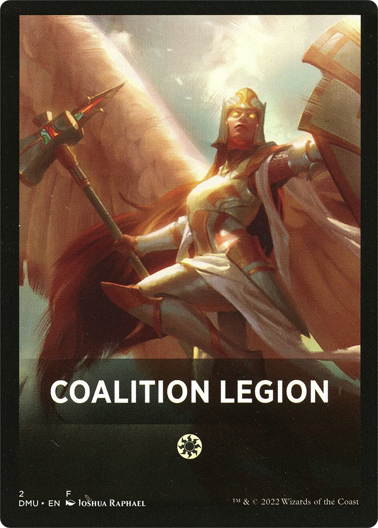 Coalition Legion Theme Card [Dominaria United Tokens] | Black Swamp Games