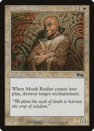 Monk Realist [Urza's Saga] | Black Swamp Games