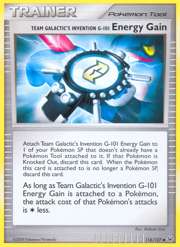 Team Galactic's Invention G-101 Energy Gain (116/127) [Platinum: Base Set] | Black Swamp Games