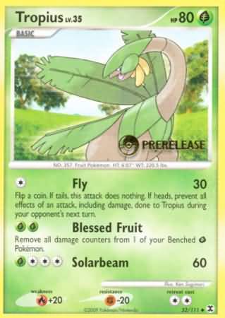 Tropius (52/111) (Prerelease Promo) [Nintendo: Black Star Promos] | Black Swamp Games