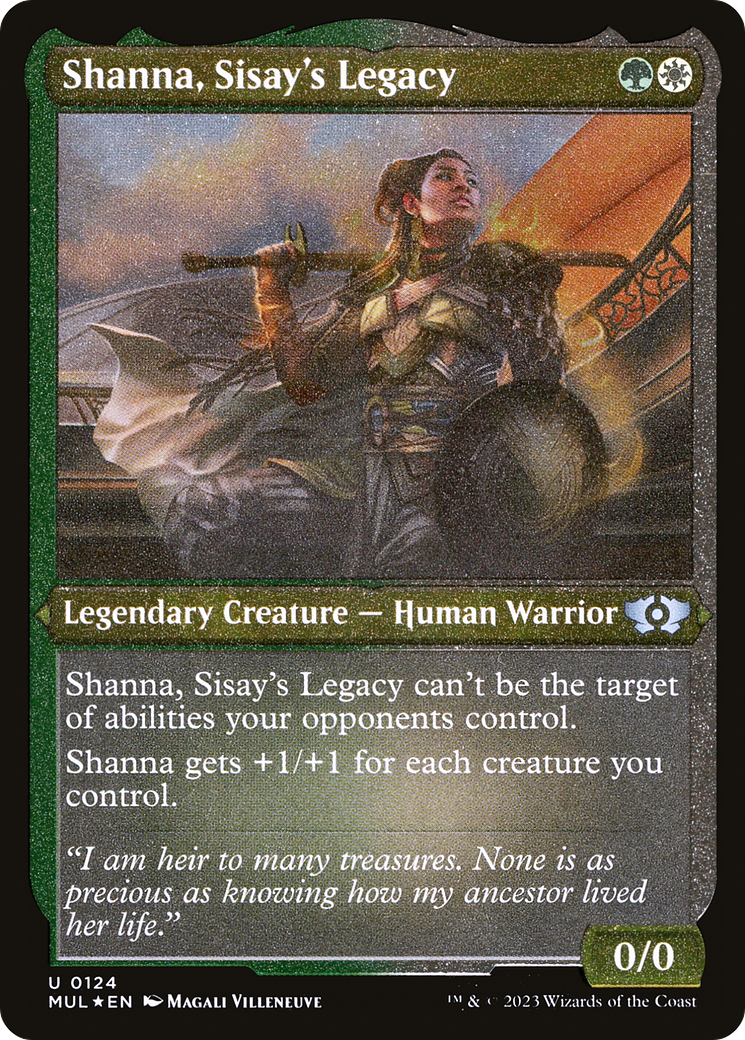 Shanna, Sisay's Legacy (Foil Etched) [Multiverse Legends] | Black Swamp Games