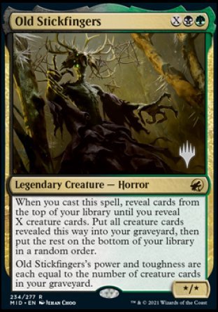 Old Stickfingers (Promo Pack) [Innistrad: Midnight Hunt Promos] | Black Swamp Games