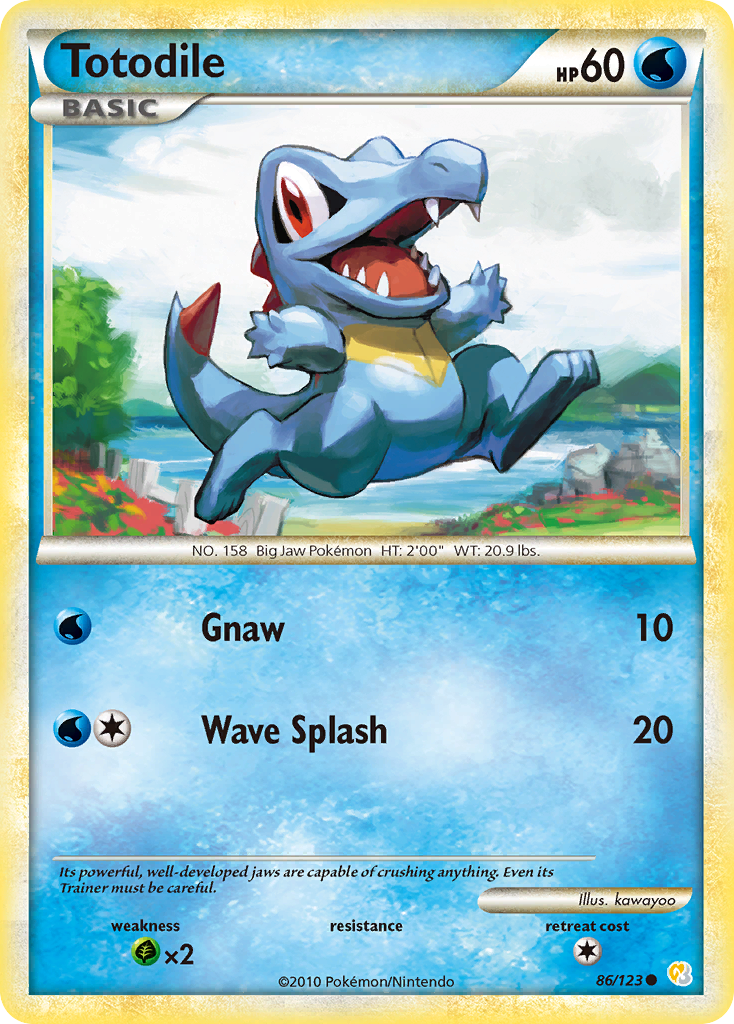 Totodile (86/123) [HeartGold & SoulSilver: Base Set] | Black Swamp Games