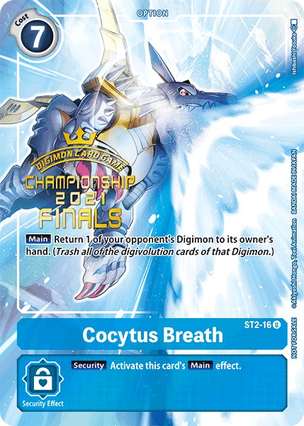 Cocytus Breath [ST2-16] (2021 Championship Finals Tamer's Evolution Pack) [Starter Deck: Cocytus Blue Promos] | Black Swamp Games