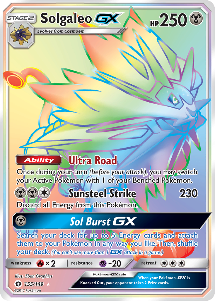 Solgaleo GX (155/149) [Sun & Moon: Base Set] | Black Swamp Games