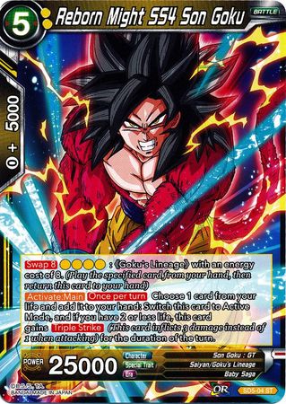 Reborn Might SS4 Son Goku (Starter Deck - The Crimson Saiyan) [SD5-04] | Black Swamp Games