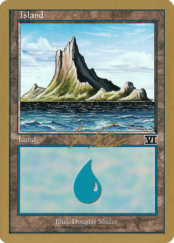 Island (jf335) (Jon Finkel) [World Championship Decks 2000] | Black Swamp Games