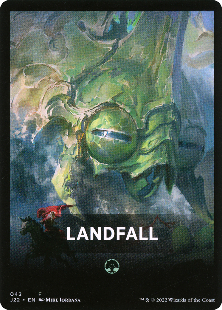 Landfall Theme Card [Jumpstart 2022 Front Cards] | Black Swamp Games