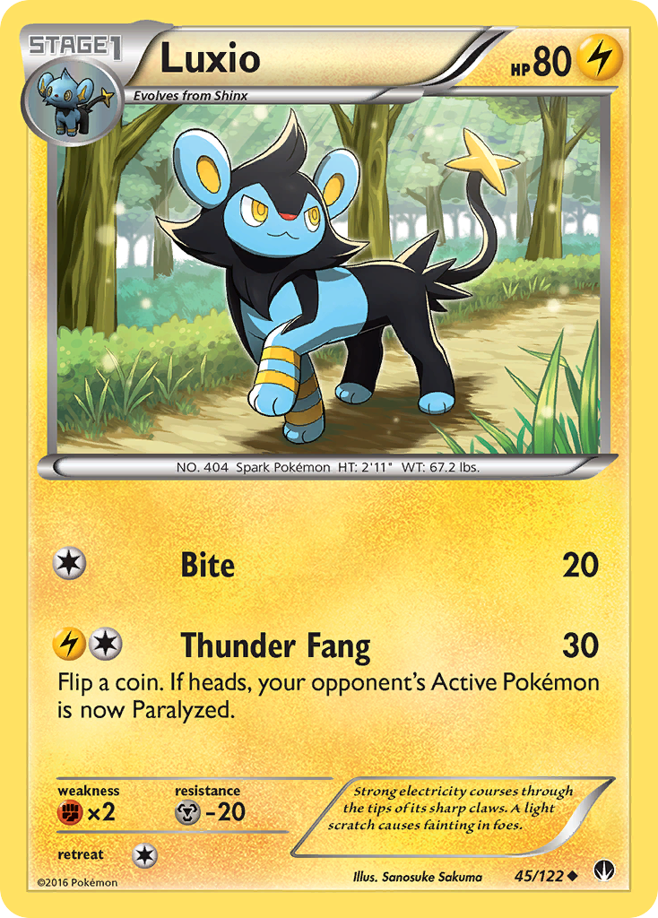 Luxio (45/122) [XY: BREAKpoint] | Black Swamp Games