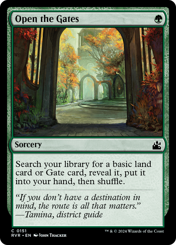 Open the Gates [Ravnica Remastered] | Black Swamp Games