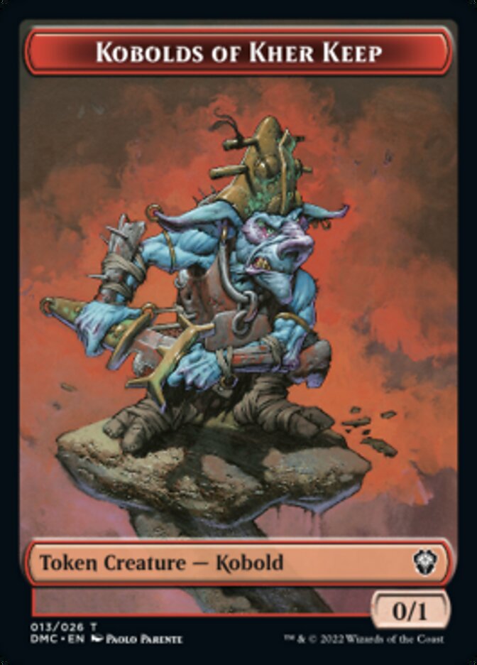Soldier // Kobolds of Kher Keep Double-sided Token [Dominaria United Tokens] | Black Swamp Games