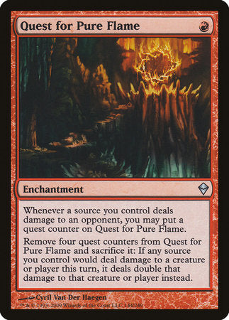 Quest for Pure Flame [Zendikar] | Black Swamp Games