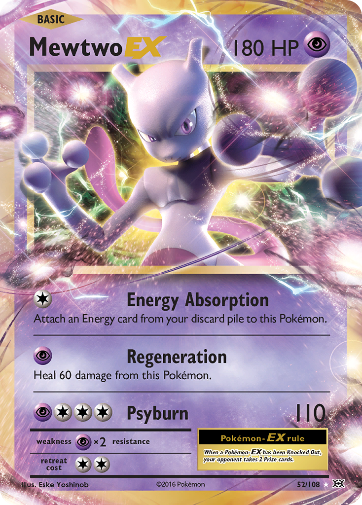 Mewtwo EX (52/108) [XY: Evolutions] | Black Swamp Games