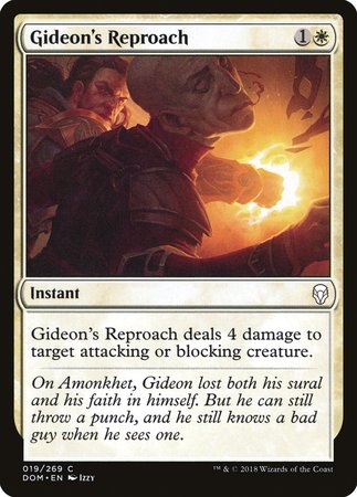 Gideon's Reproach [Dominaria] | Black Swamp Games