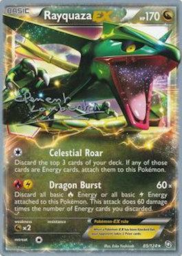 Rayquaza EX (85/124) (Anguille Sous Roche - Clement Lamberton) [World Championships 2013] | Black Swamp Games