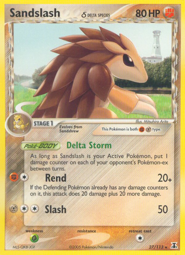 Sandslash (27/113) (Delta Species) [EX: Delta Species] | Black Swamp Games