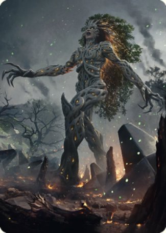Titania, Gaea Incarnate Art Card [The Brothers' War Art Series] | Black Swamp Games